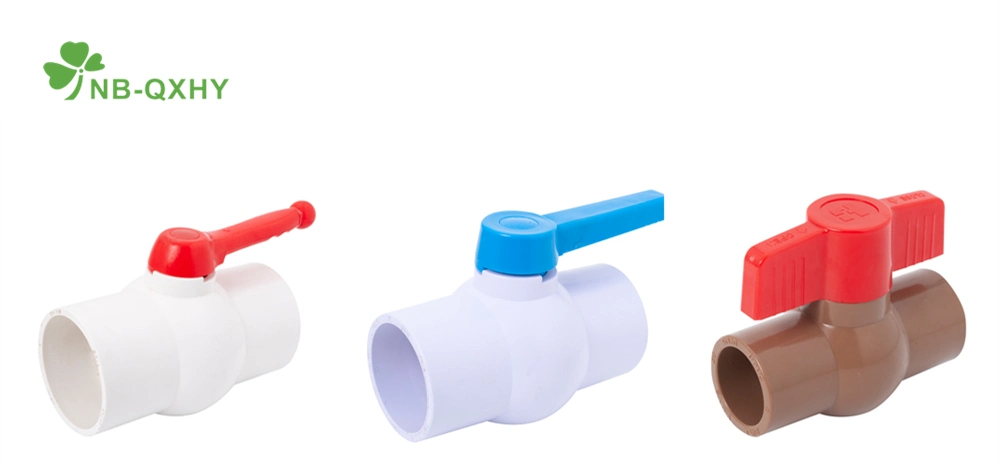 Customize UPVC Compact Ball Valve with Multiple Style Handles
